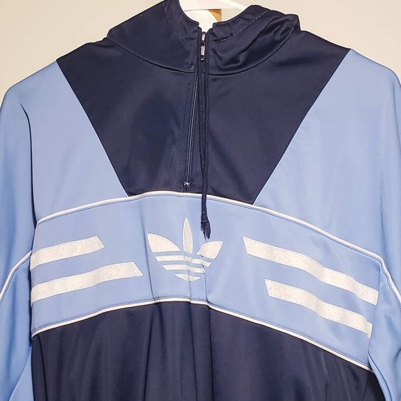 Vintage Blue Adidas Hoodie - Picture 2 of 5
